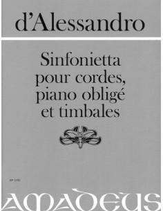 DE ALESSANDRO R.-Sinfonieta Op.51 (Partition)
