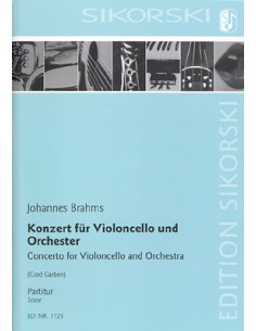 BRAHMS J.-Double Concerto Op.102 in A minor for Violin, Cello and Orchestra (Score Conductor
