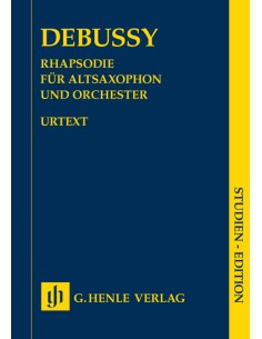DEBUSSY C.-Rapsodia n. 1 per sassofono in Mib e orchestra (Urtext) (Pocket Score)