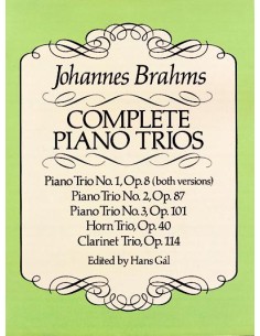 BRAHMS J.-Complete Piano Trios (Conductor Score)