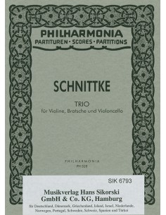 SCHNITTKE A.-Trio per Violino, Viola e Violoncello (PB)