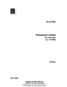 PART A.-Perpetuum Mobile Op.10 for Orchestra (Score)