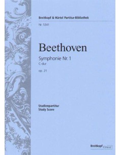 BEETHOVEN L.V.-Symphony No. 1 in C Major Op.21 for Orchestra (Pocket Score) (Urtext)
