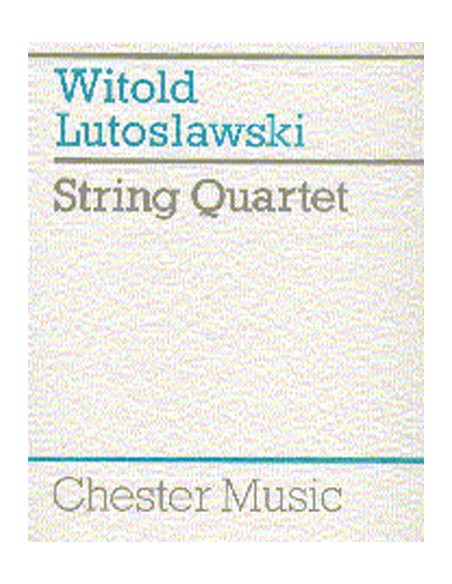 LUTOSLAWSKI W.-String Quartet (Score Director)