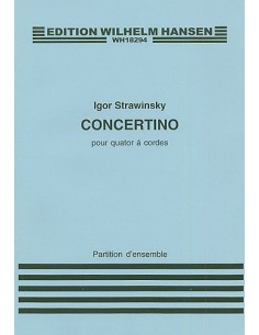 STRAVINSKY I.-Concertino (1920) for String Quartet (Conductor Score)