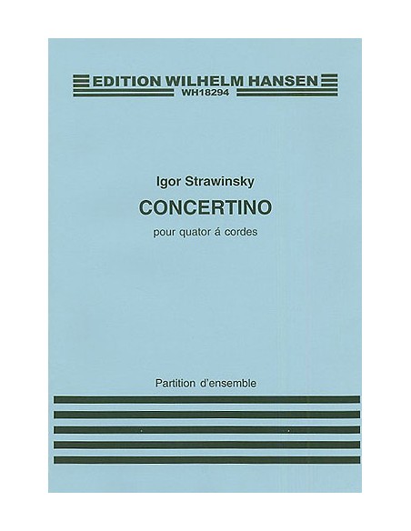 STRAVINSKY I.-Concertino (1920) for String Quartet (Conductor Score)