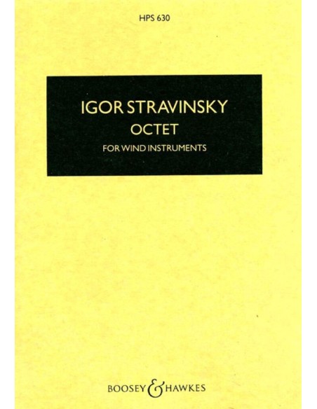STRAVINSKY I.-Octuor pour instruments à vent (PB)