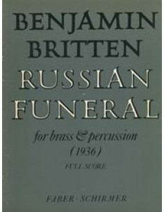 BRITTEN B.-Russian Funeral for Brass Group (Score)