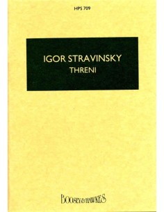 STRAWINSKY I.-Threni (Lamentationes Jeremiae Prophetae) für 2 Chöre und Orchester (PB)