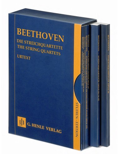 BEETHOVEN L.V.-Complete String Quartets (Pocket Score) (Case) (Urtext)
