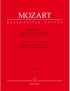 MOZART W.A.-Concerto (K.622) per flauto e orchestra (Partitura per direttore) (Urtext)
