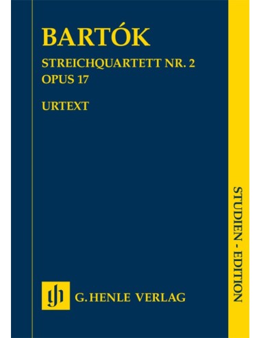 BARTOK B.-String Quartet No. 2 Op.17 (Sheet Music Pocket) (Urtext)