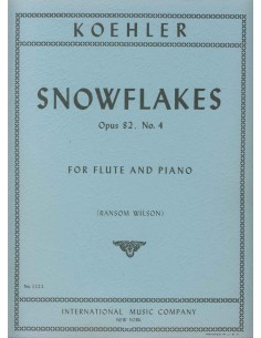 KOHLER E.-Snowflakes Op.82 No. 4 for Flute and Piano (Wilson)