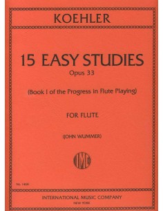 KOHLER E.-Studies Op.33 Vol.1º pour flûte (Wummer)