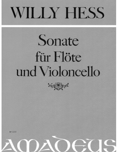 HESS W.-Sonata Op.142 per flauto e violoncello