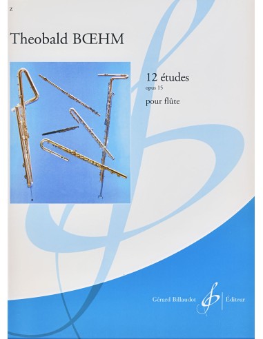 BOEHM T.-Studi (12) Op.15 per Flauto