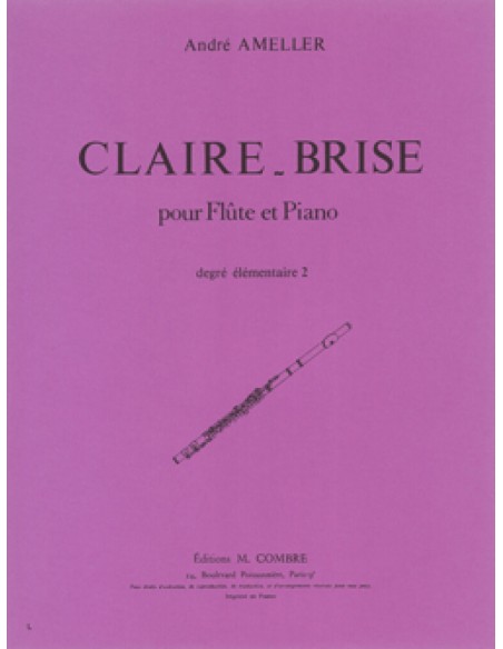 AMELLER A.-Claire Brise per flauto e pianoforte