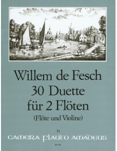 FESCH W.-Duets (30) Op.11 pour 2 flûtes (flûte et violon) (Pauler)