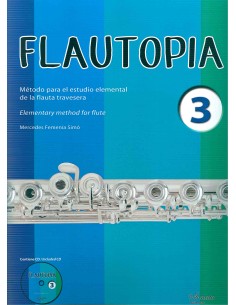 FEMENIA M.-Flautopia Vol.3 (Method for elementary study) for Flute (Audio Online)