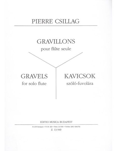 CSILLAG P.-Gravillons for Flute