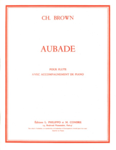BROWN Charles-Aubade per flauto e pianoforte