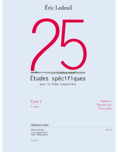 LEDEUIL E.-Études Specifiques (25) per flauto