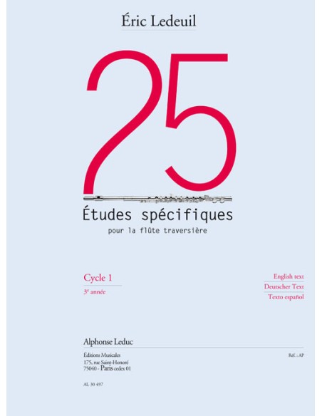 LEDEUIL E.-Études Specifiques (25) per flauto