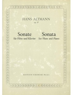 ALTMANN H.-Sonata Op.37 per flauto e pianoforte