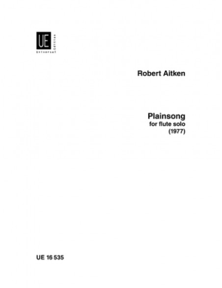 AITKEN R.-Plainsong per flauto