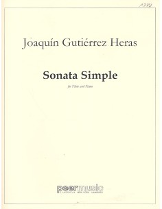 GUTIERREZ HERAS J.-Sonata semplice per flauto e pianoforte