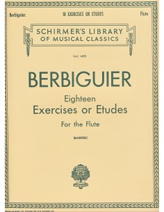 BERBIGUIER B.T.-Studi (18) in tutte le Chiavi per Flauto (Barrere)
