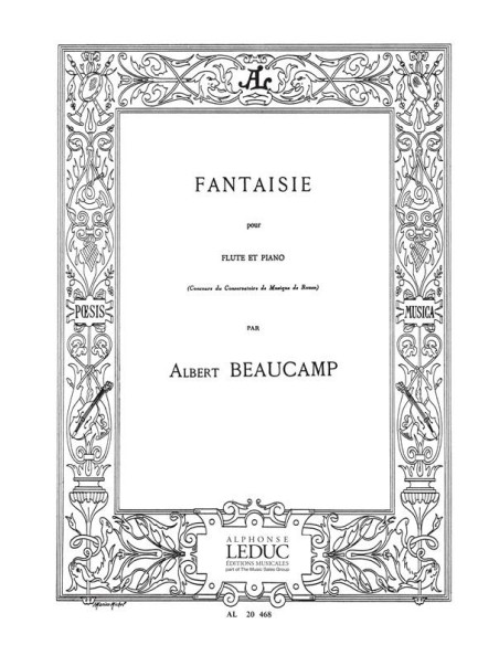 BEAUCAMP A.-Fantaisie per flauto e pianoforte