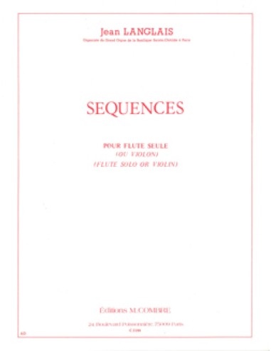 LANGLAIS J.-Sequenze per flauto o violino