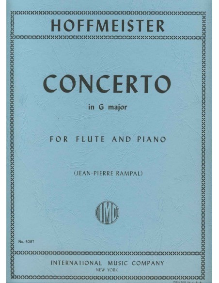 HOFFMEISTER F.A.-Concerto No. 8 in G Major for Flute and Piano (Rampal)
