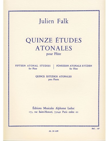 FALK J.-Studi atonali (15) per flauto