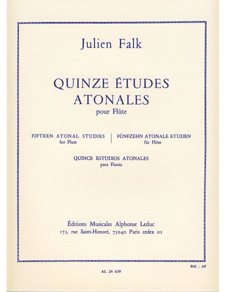 FALK J.-Studi atonali (15) per flauto