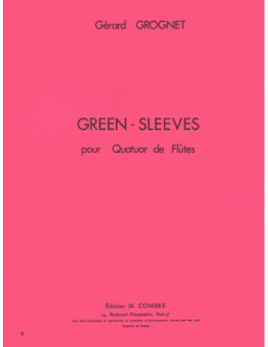 GROGNET G.-Green Sleeves for 4 Flutes