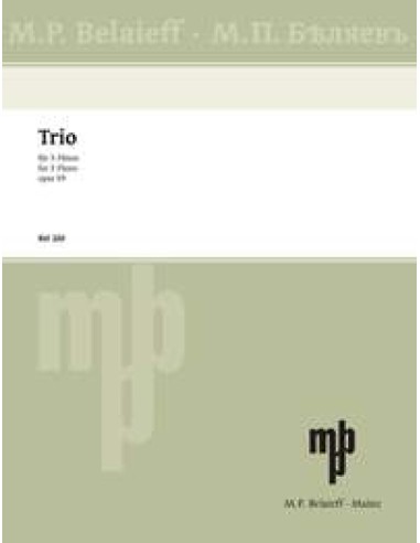 TCHEREPNIN A.-Trio Op.59 per 3 flauti