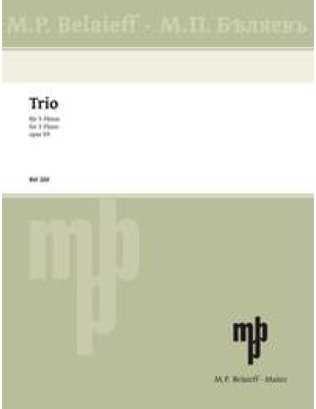 TCHEREPNIN A.-Trio Op.59 per 3 flauti