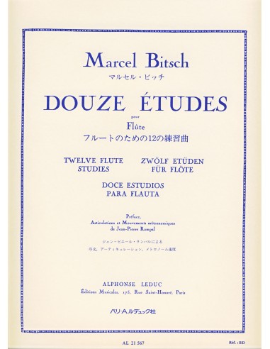 BITSCH M.-Studies (12) for Flute