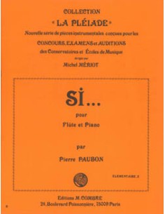 PAUBON P.-Sì per Flauto e Pianoforte