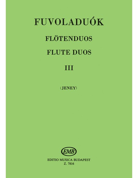 JENEY D.-Duos 3º pour 2 flûtes