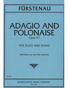 FURSTENAU A.B.-Adagio and Polonaise for Flute and Piano (De Wetter/Smith)