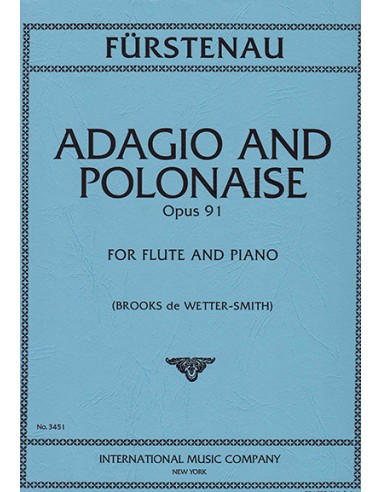 FURSTENAU A.B.-Adagio and Polonaise for Flute and Piano (De Wetter/Smith)