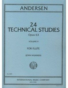ANDERSEN J.-Technical Studies (24) Op.63 Vol.2 for Flute (Wummer)