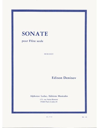 DENISOV E.-Sonata for Flute