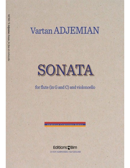 ADJEMIAN V.-Sonata per flauto e violoncello