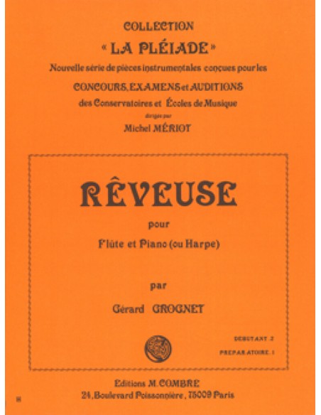 GROGNET G.-Reveuse per flauto e pianoforte (arpa)