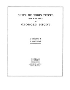 MIGOT G.-Suite di 3 pezzi per flauto