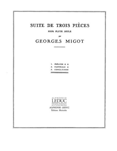MIGOT G.-Suite di 3 pezzi per flauto